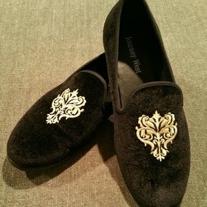 Journey West men's velvet loafers